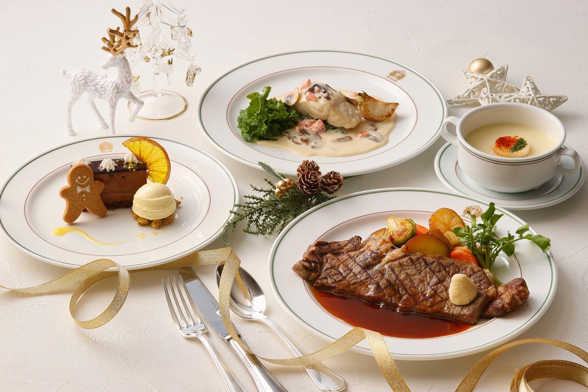 ザ・カフェ/ホテルニューグランドの2026年クリスマスコース配信写真